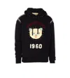 Valentino Crystal-embellished Hooded Sweater With Embroidered Logo In Black