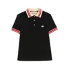 Valentino Vlogo Signature Cotton Polo Shirt In Black