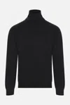 Valentino Black Vlogo Signature Turtleneck In Black