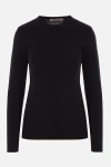 Valentino Open-back Knitted Top In Black