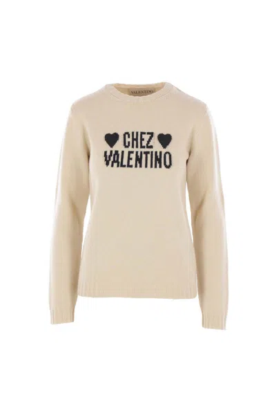 Valentino Garavani Sweaters In Neutral