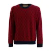 Valentino Jacquard Pattern Crewneck Sweater In Multi