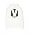 Valentino Garavani White Cotton Sweatshirt In White