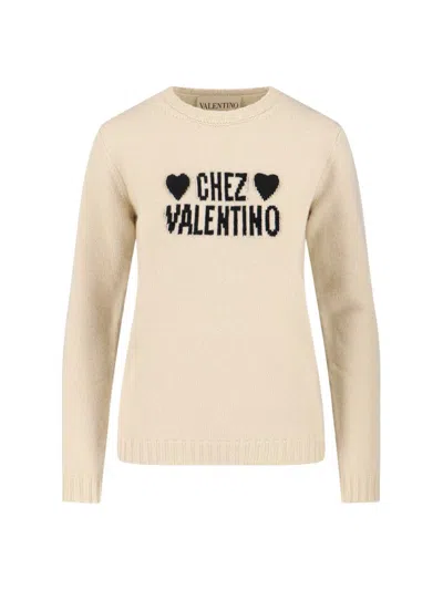 Valentino Garavani Sweaters In White