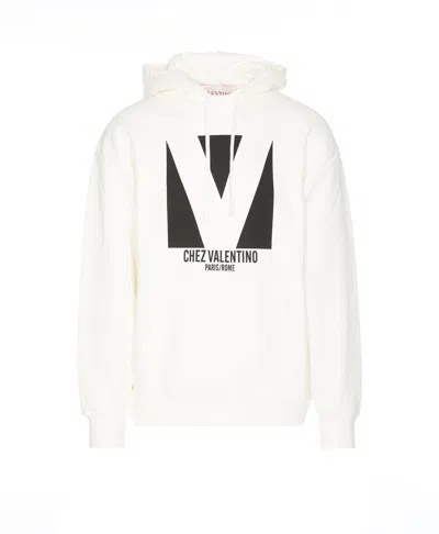 Valentino Sweatshirt Man In White