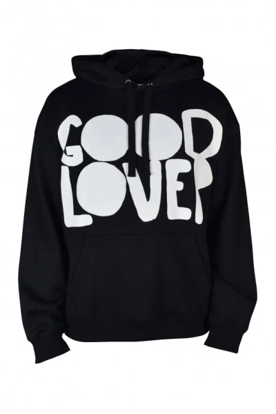 Valentino Garavani Sweatshirt Good Lover In Black