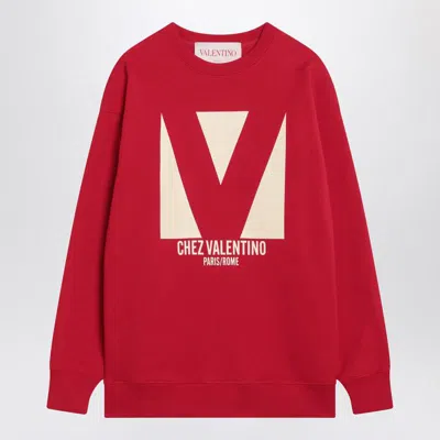 Valentino Woman Red Sweatshirts
