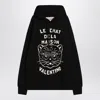 Valentino Garavani Sweatshirt With Le Chat De La Maison Patch In Black