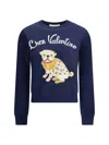 Valentino Woman Blue Sweatshirts