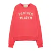 Valentino Garavani Panther Lady Sweatshirt In Red