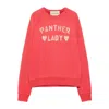 Valentino Garavani Panther Lady Sweatshirt In Red