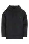 Valentino Embellished Hooded Sweatshirt With Drawstring And Pouch Pocket In Black