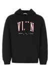 Valentino Garavani Man Sweatshirt Black Size Xxl Cotton In Black
