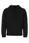 Valentino Embellished Hooded Sweatshirt With Drawstring And Pouch Pocket In Black