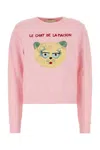Valentino Garavani Pink Cotton Sweatshirt In Pink
