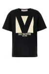 Valentino Cotton Crew Neck T-shirt Drop Shoulder