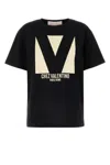 Valentino Cotton Crew Neck T-shirt Drop Shoulder