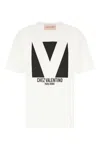 Valentino Crewneck Graphic Print Ribbed Short-sleeve Cotton Jersey