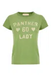 Valentino Playful Printed Cotton T-shirt With Bold Lettering In Green