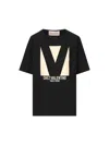 Valentino Cotton Crew Neck T-shirt Drop Shoulder