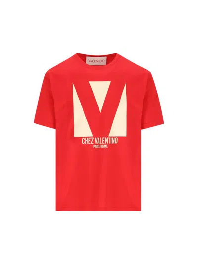 Valentino Garavani T-shirt And Polo Shirt In Red