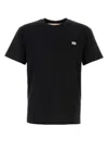 Valentino Logo Patch Crew Neck Short Sleeve T-shirt In Black