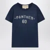 Valentino Crew Neck Graphic And Text Design In Blue