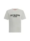 Valentino Cotton Crew Neck T-shirt With Graphic Print In White