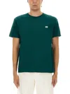 Valentino Garavani T-shirt With Signature Vlogo In Gray