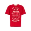 Valentino Garavani T-shirt With Le Chat De La Maison Print In Red