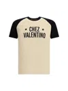Valentino Sleeve Contrast Graphic Print Crew Neck