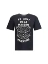 Valentino Garavani T-shirt With Le Chat De La Maison Print In Black