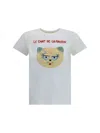 Valentino Silk T-shirt With Short Sleeves And Graphic Print In White