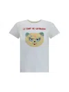 Valentino Silk T-shirt With Short Sleeves And Graphic Print In White