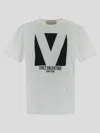 Valentino Mens Avorio Logo-print Crew-neck Cotton-jersey T-shirt