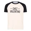 Valentino Sleeve Contrast Graphic Print Crew Neck