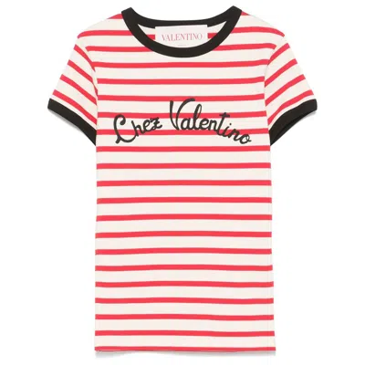 VALENTINO VALENTINO GARAVANI STRIPED COTTON JERSEY T-SHIRT