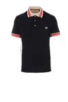 Valentino Vlogo Signature Cotton Polo Shirt In Black