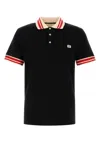 Valentino Vlogo Signature Cotton Polo Shirt In Black
