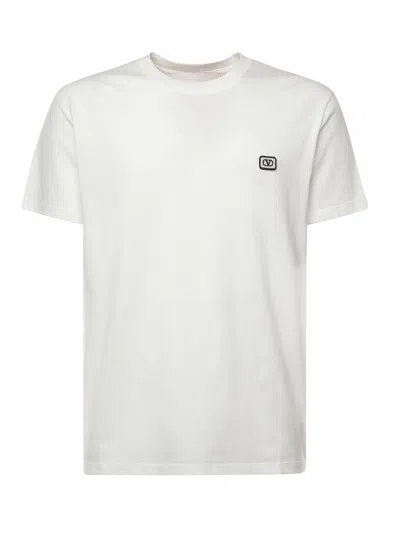 VALENTINO VALENTINO GARAVANI COTTON T-SHIRT WITH "VLOGO" PATCH