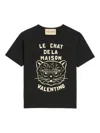 Valentino Garavani T-shirt With Le Chat De La Maison Print