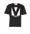Valentino Crew Neck Short Sleeves T-shirts In Black