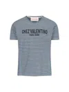 Valentino Maglietta A Righe In Cotone E Lino Chez  In Blue