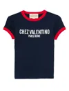Valentino Cotton Jersey T-shirt In Blue