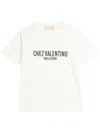 Valentino Cotton Crew Neck T-shirt With Graphic Print In White