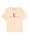 Valentino Garavani Cotton T-shirt With Made In Print Clothing In White