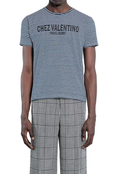Valentino Garavani T-shirts & Tank Tops In Blue