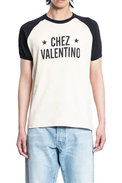 Valentino Garavani T-shirts & Tank Tops In Neutral