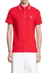 Valentino Vlogo Signature Cotton Polo Shirt In Red