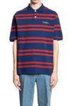 Valentino Striped Polo Shirt Regular Collar In Multi